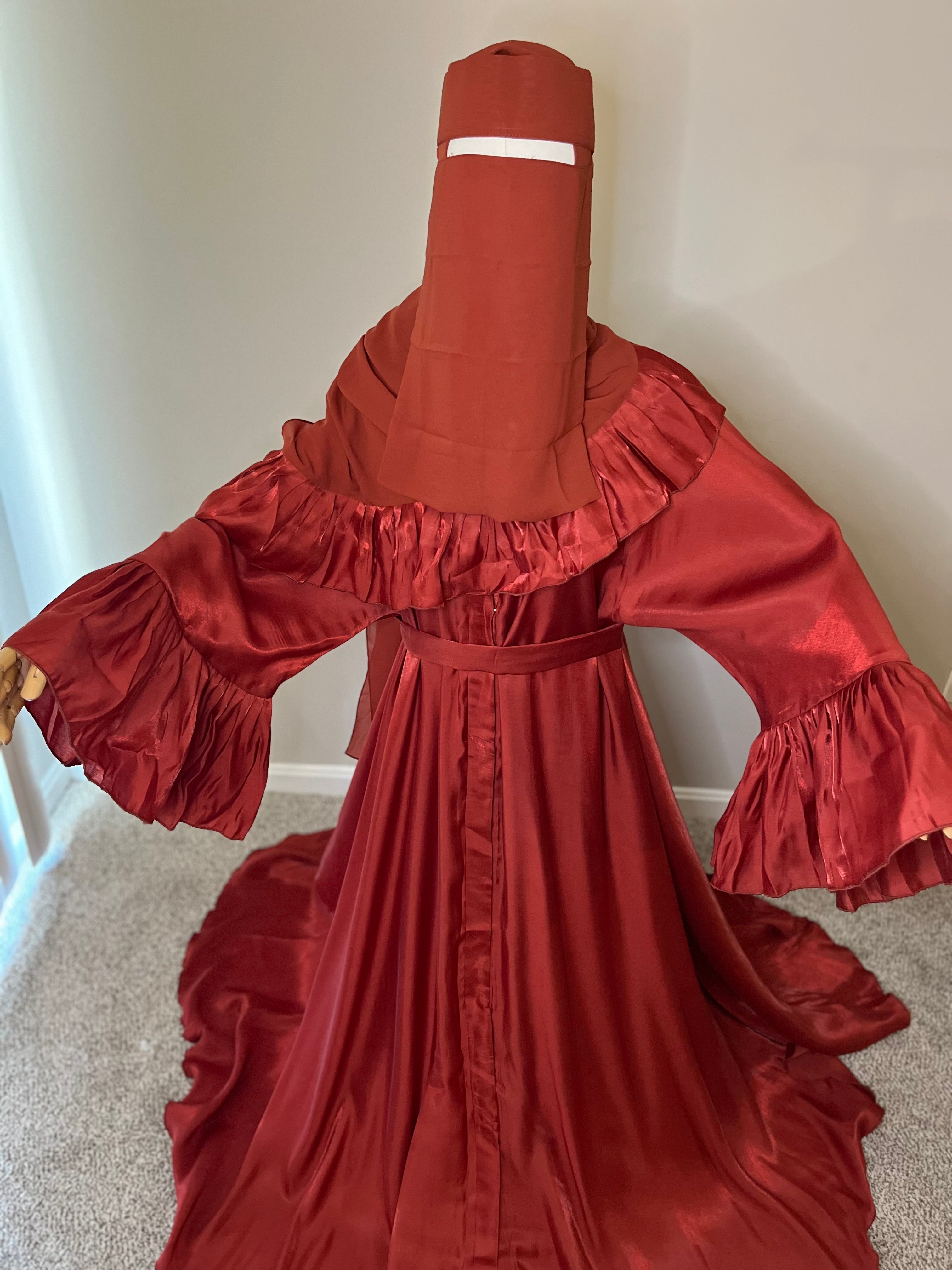 Rust “Yasmine” Abaya