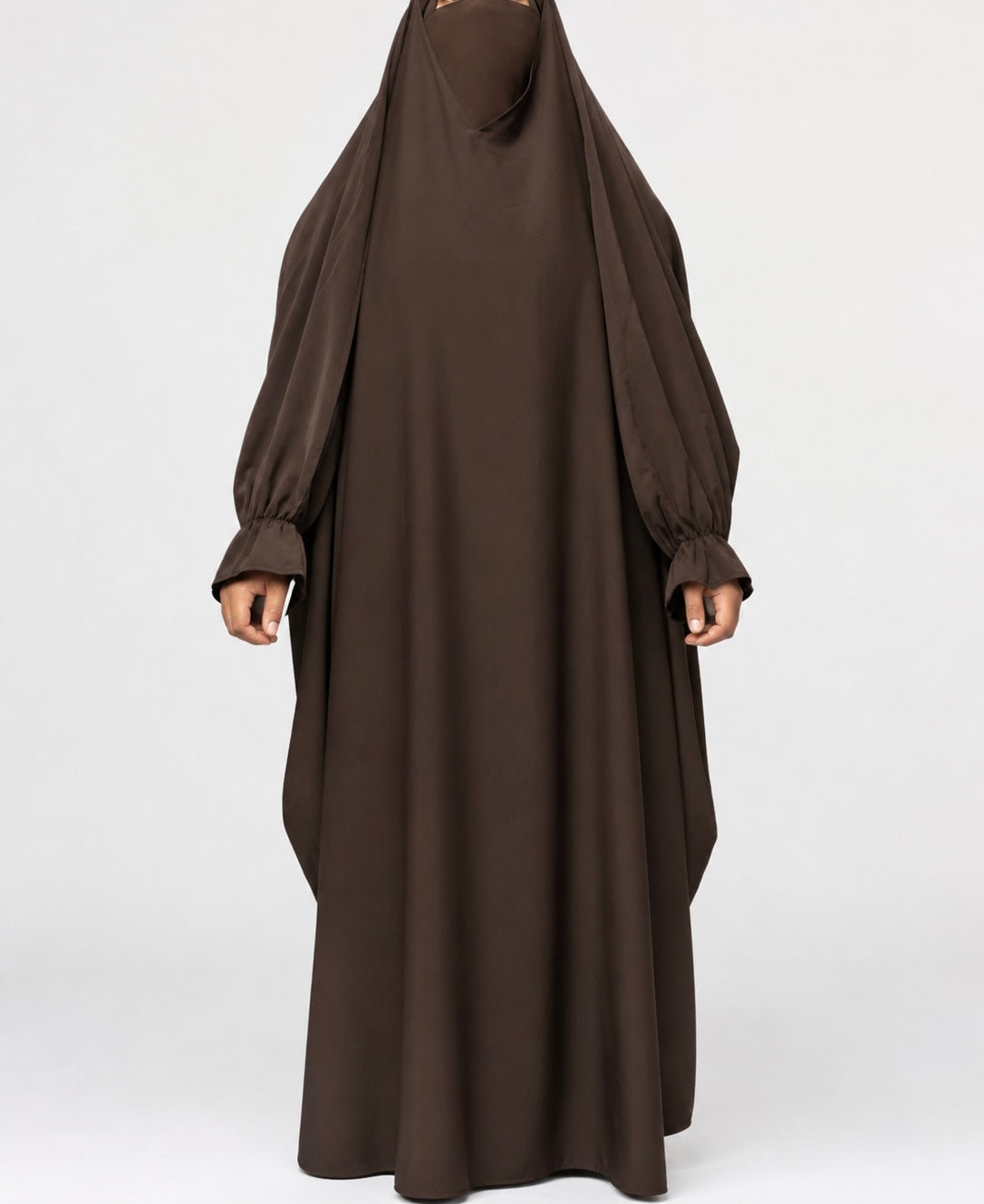 Chocolate Bell Sleeve Overhead