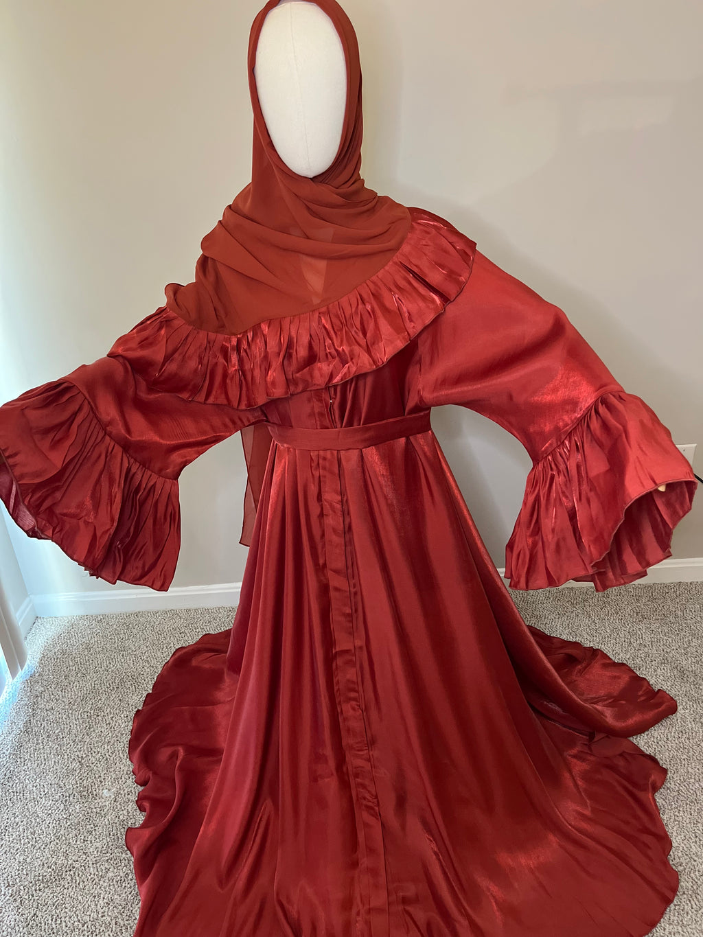 Rust “Yasmine” Abaya